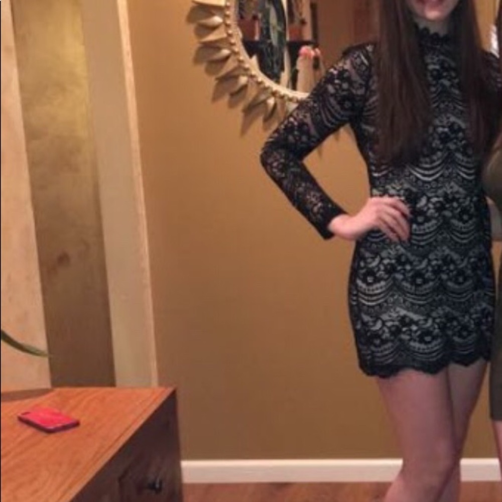 ASOS Black Lace Dress